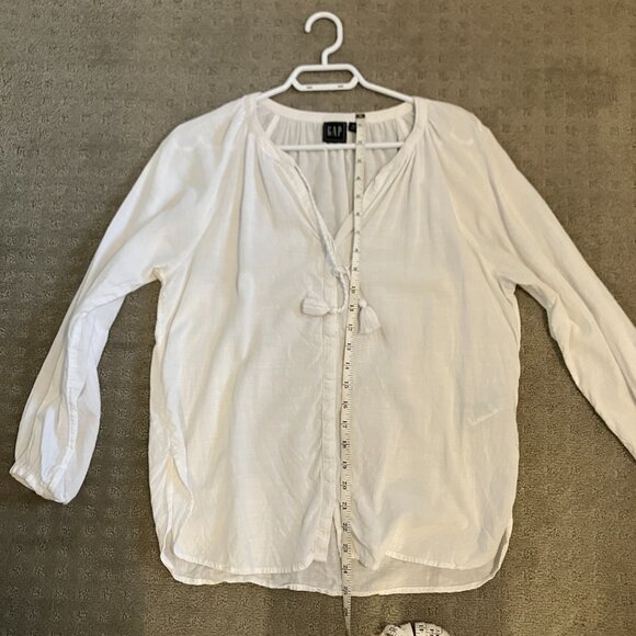 Gap White Cotton Blouse  - XS - Picture 5 of 6